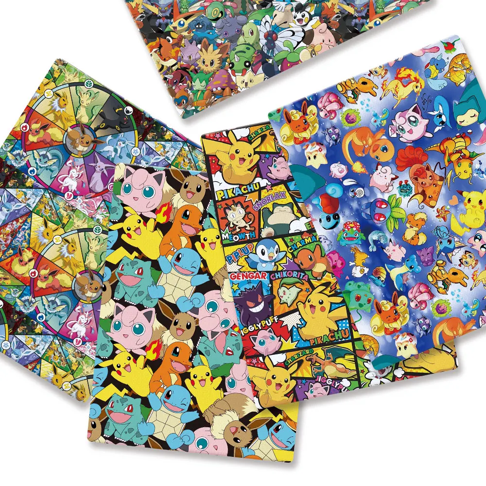 Baby Products Dropshipping - Pokémon Cartoon tecido impresso para crianças,