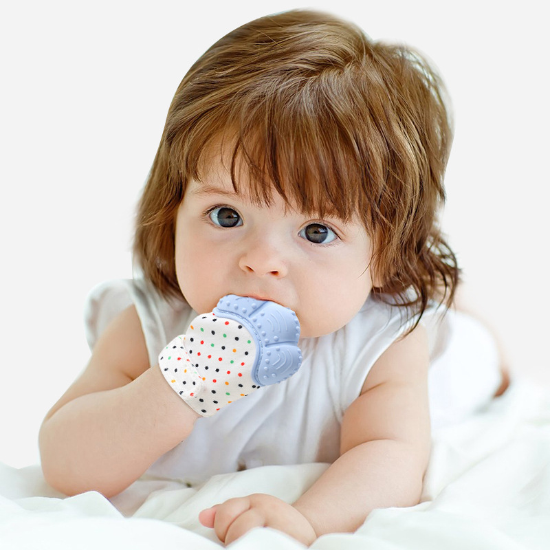 Teething Mitten Baby - Luvas infantis estampadas de desenho animado,