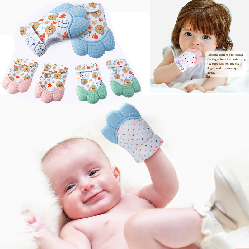 Luva do molar do treinamento d - Teething Mitten Baby avaliação e preço