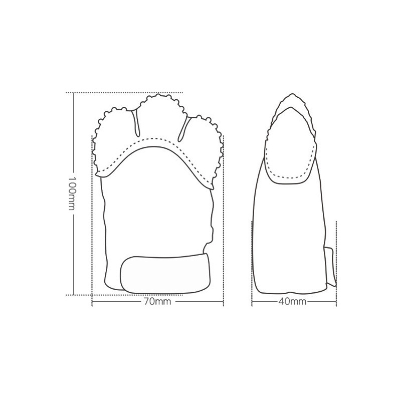 Luva do molar do treinamento d - Teething Mitten Baby avaliação e preço