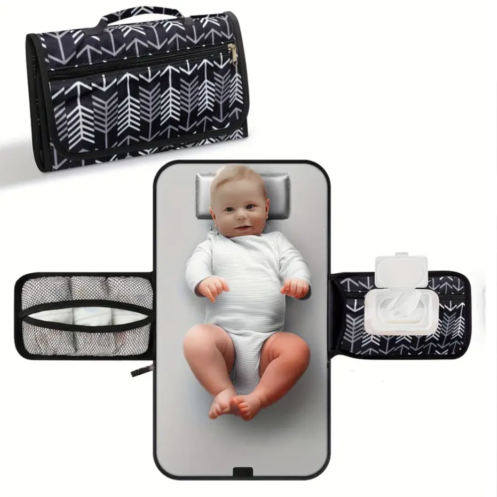 Almofada de troca portátil par - Diaper Changing Mat avaliação e preço